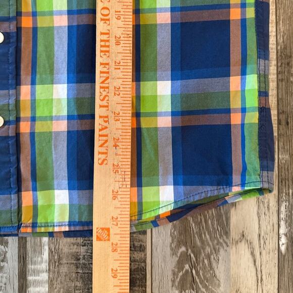 Abercrombie & Fitch Multicolor Plaid Casual Button Up Oxford Shirt Size XXL Y2K - Picture 8 of 9